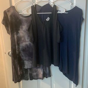 3 tops for $15!  Newish tops by MADISON & BERKLEY, STUDIO M, COIN 1804